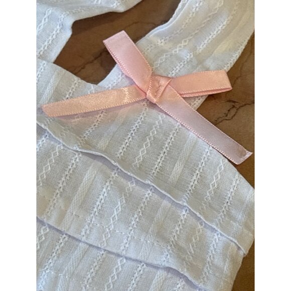 MORE TO COME Helena Top in White Small New Womens Eyelet Sleeveless Tank - Picture 5 of 9